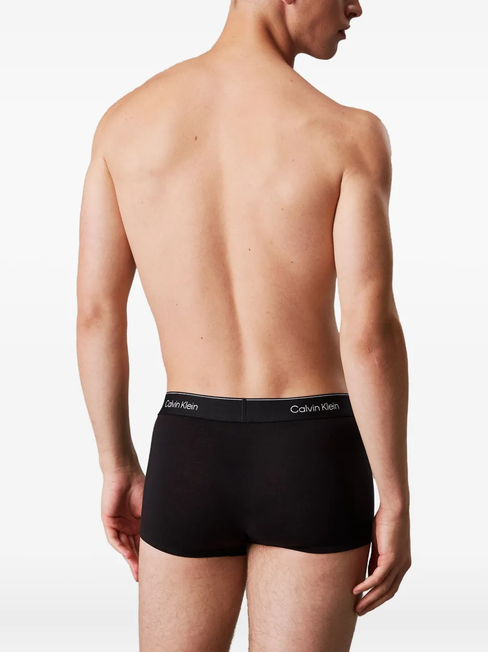 Calvin Klein Underwear Vijf boxershorts met logoband Zwart