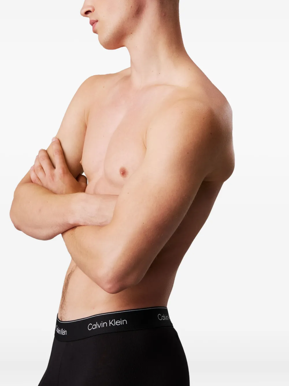 Calvin Klein Underwear Vijf boxershorts met logoband Zwart