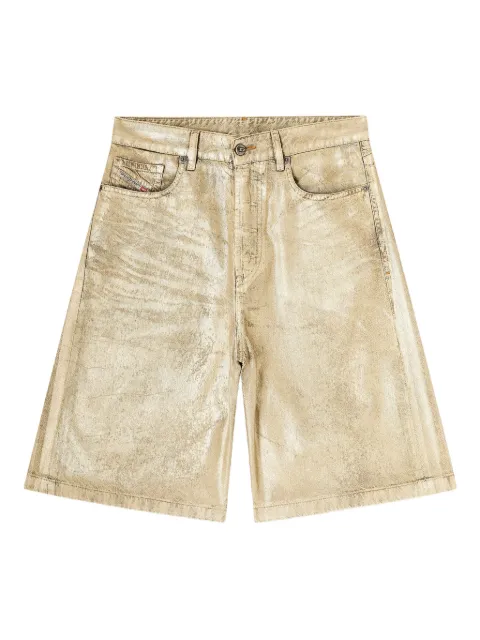 Diesel x Karol G De-Sire metallic-effect denim shorts
