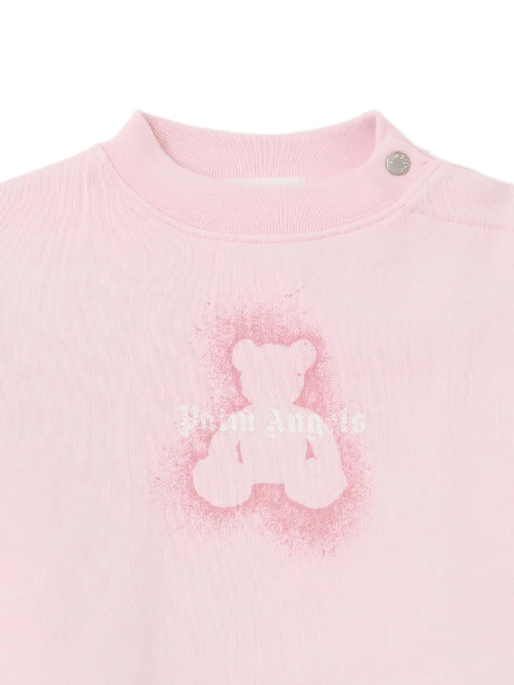 Palm Angels Kids Sweater met ronde hals en beerprint Roze