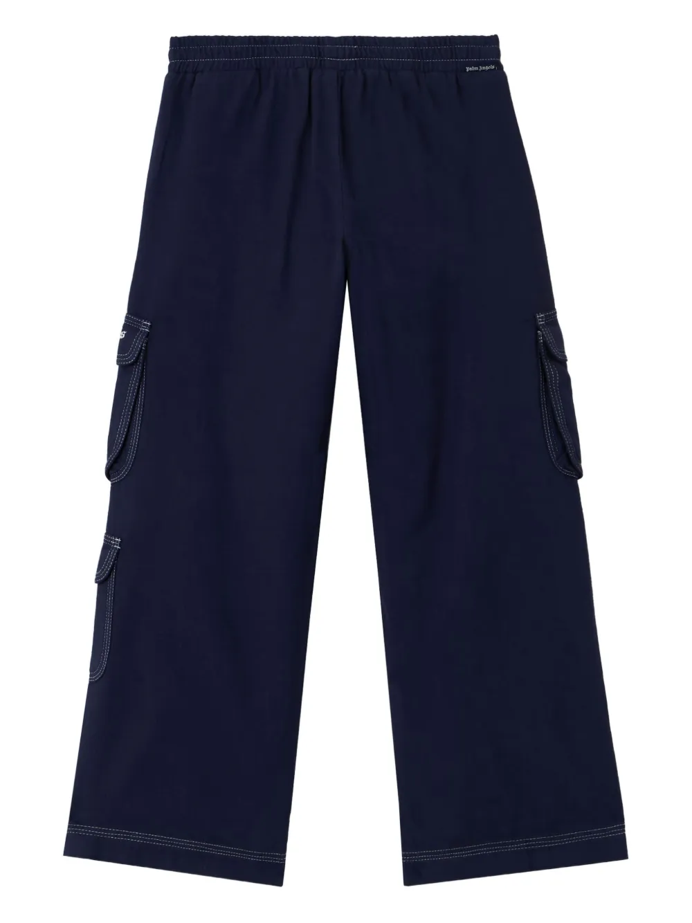Palm Angels Kids Cargo broek met logodetail Blauw