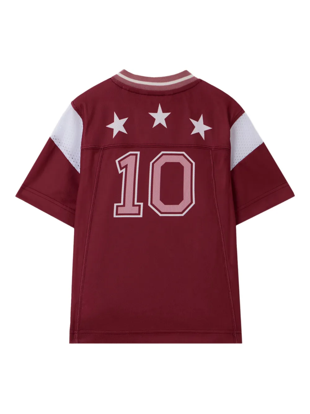 Palm Angels Kids Mesh voetbalshirt met logo Rood