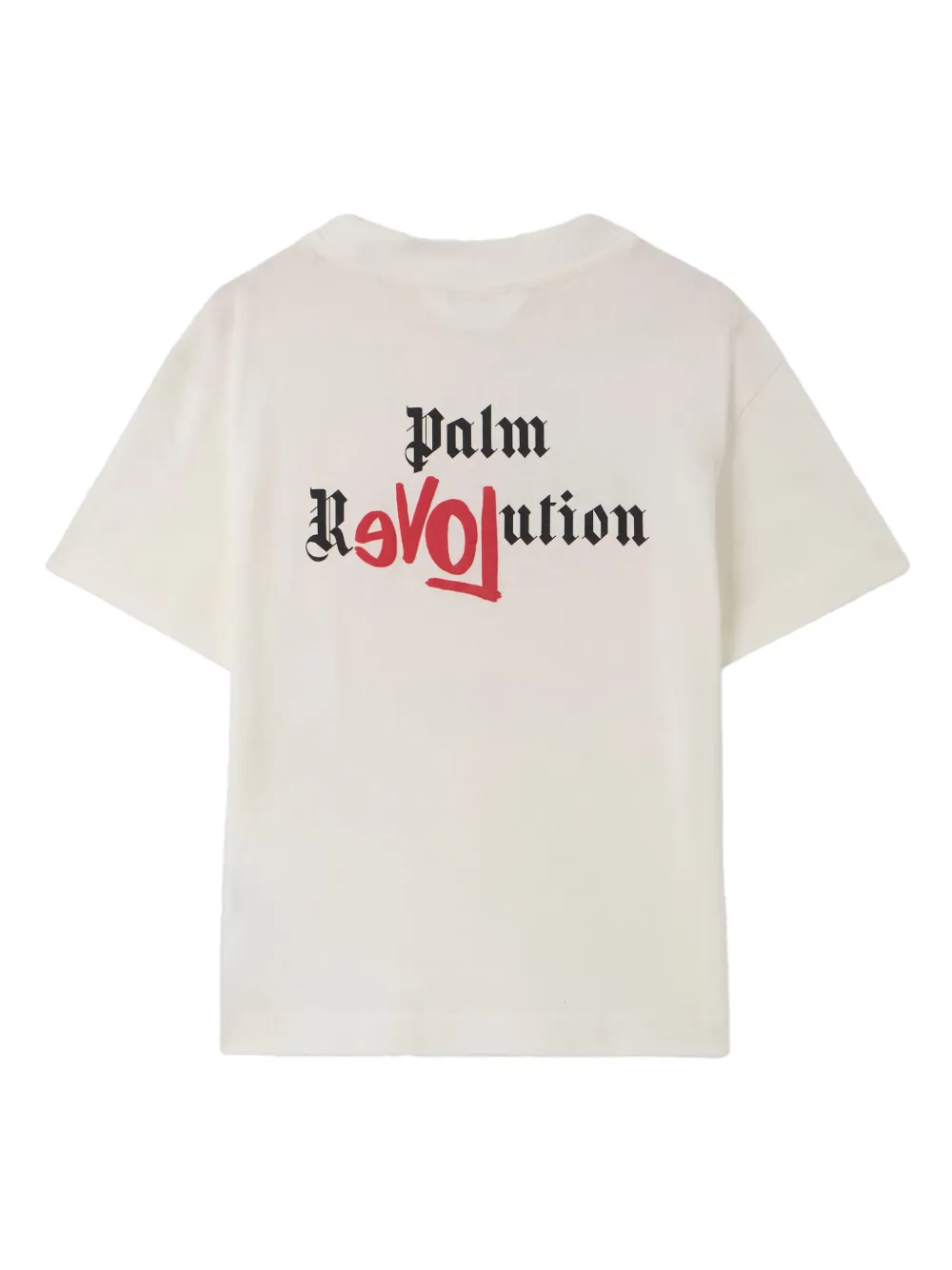 Palm Angels Flag-motif T-shirt In White