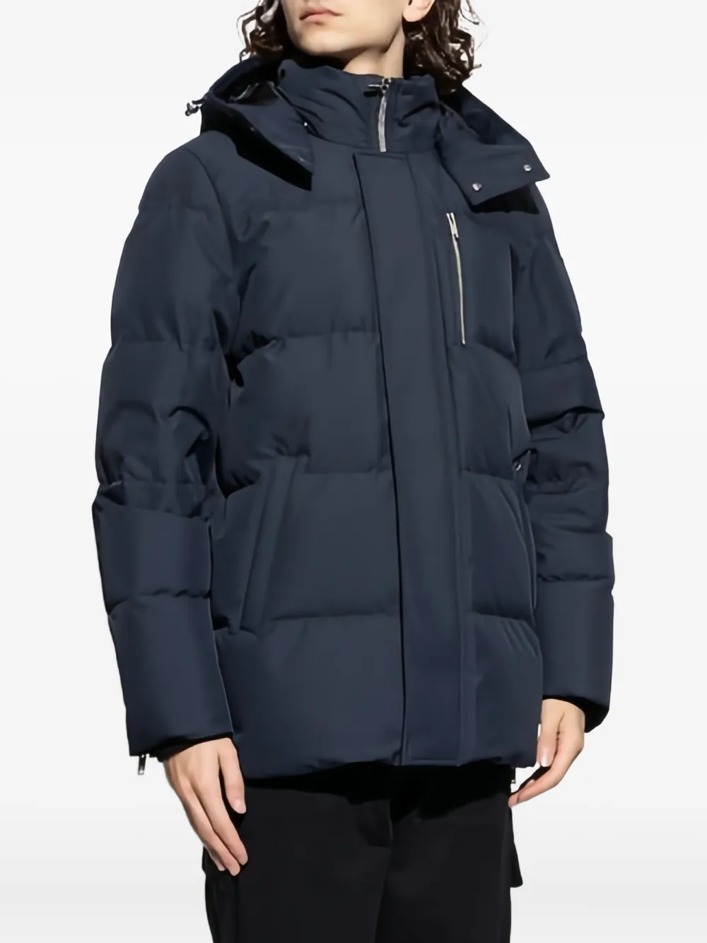 Moose Knuckles Cloud 3q Padded Coat In Blue