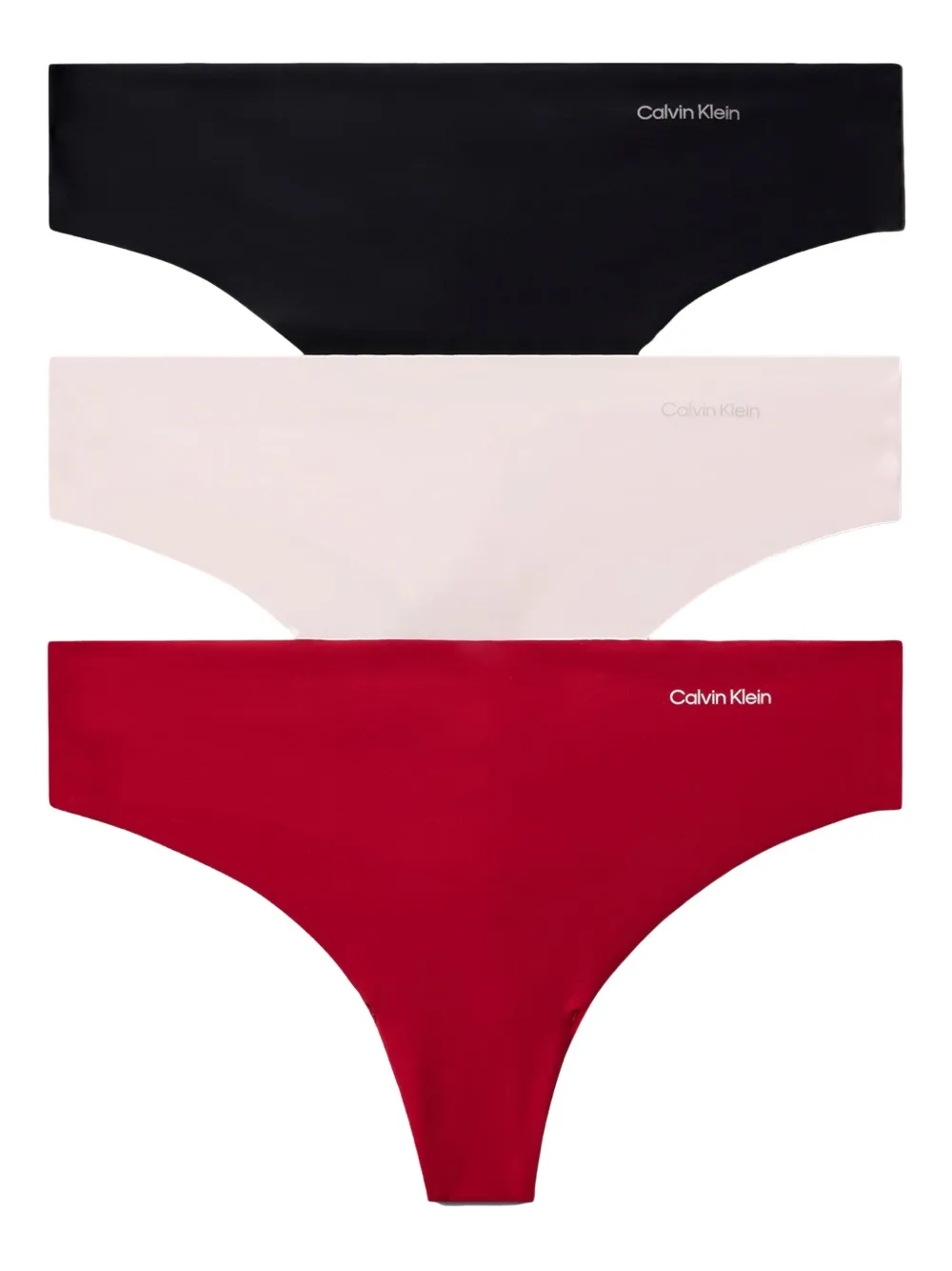 Calvin Klein Underwear Set di 3 perizoma con stampa - Rosso