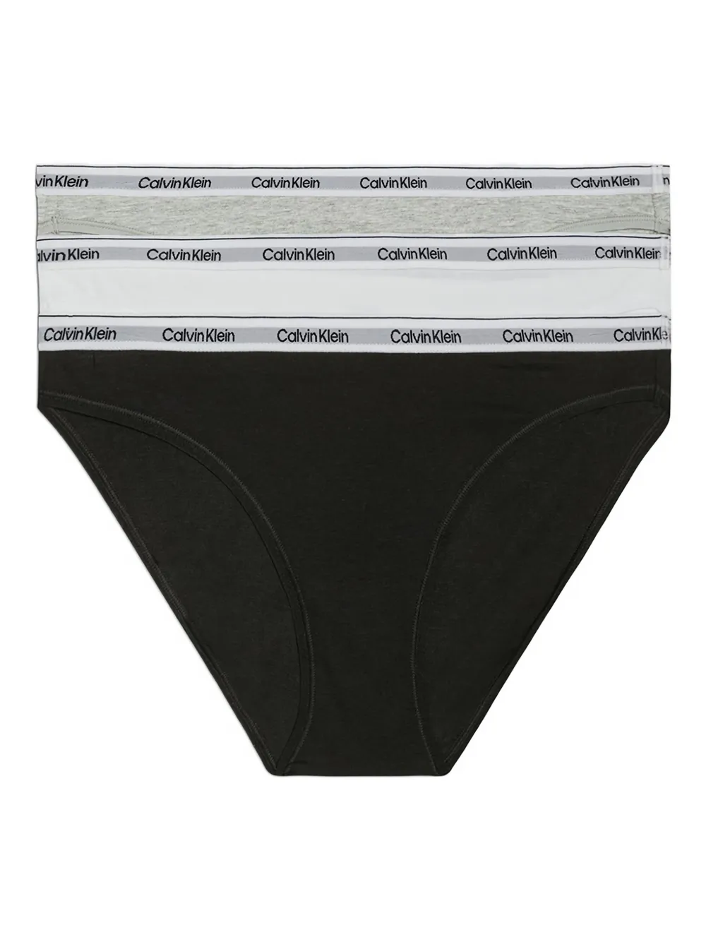Calvin Klein Underwear logo waistband briefs 3-pack - Bianco