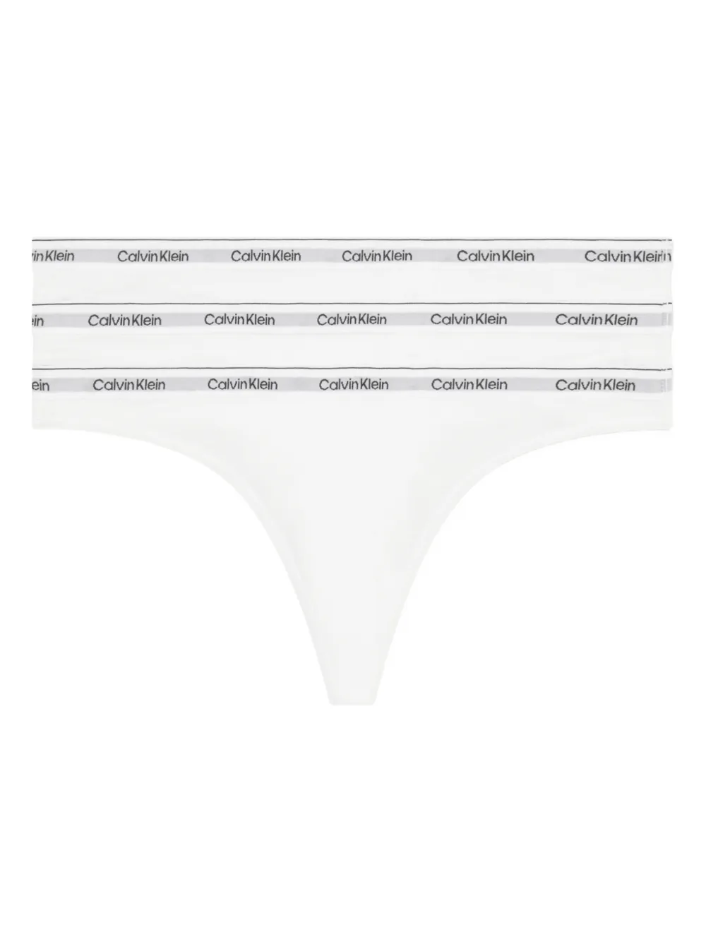 Calvin Klein Underwear logo-print all in one 3-pack - Bianco