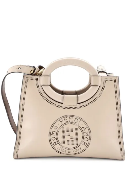 Fendi Pre-Owned Runaway Shopper Perforated Leather Small tote bag
