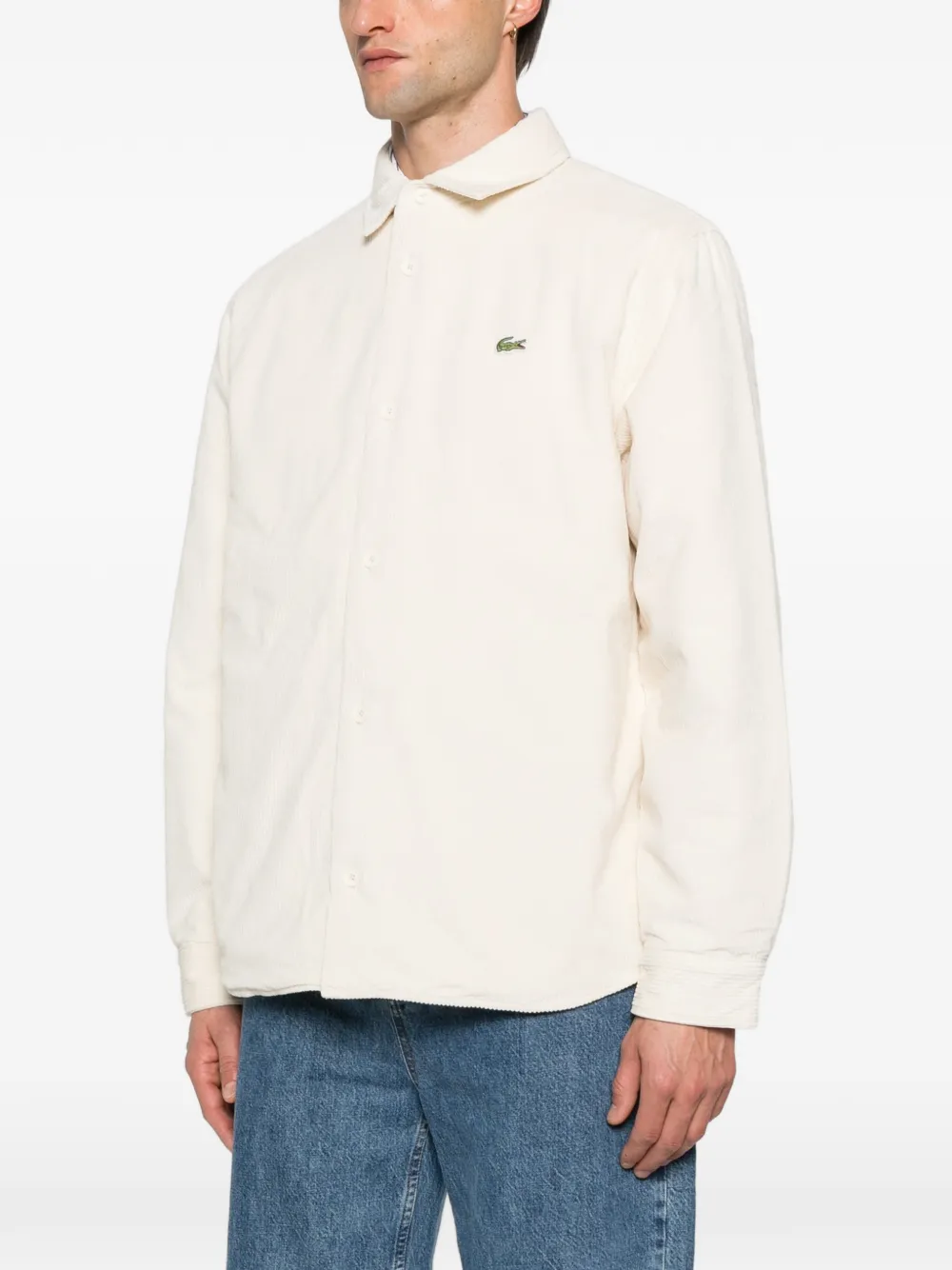  Lacoste Corduroy Logo Shirt - Neutrals 