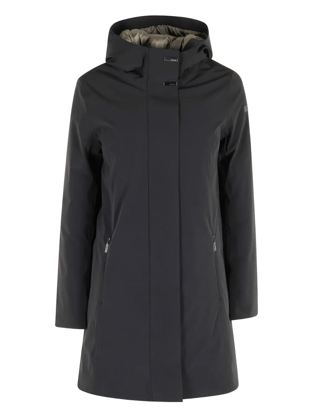 Rrd Montecristo Hooded Coat In Black