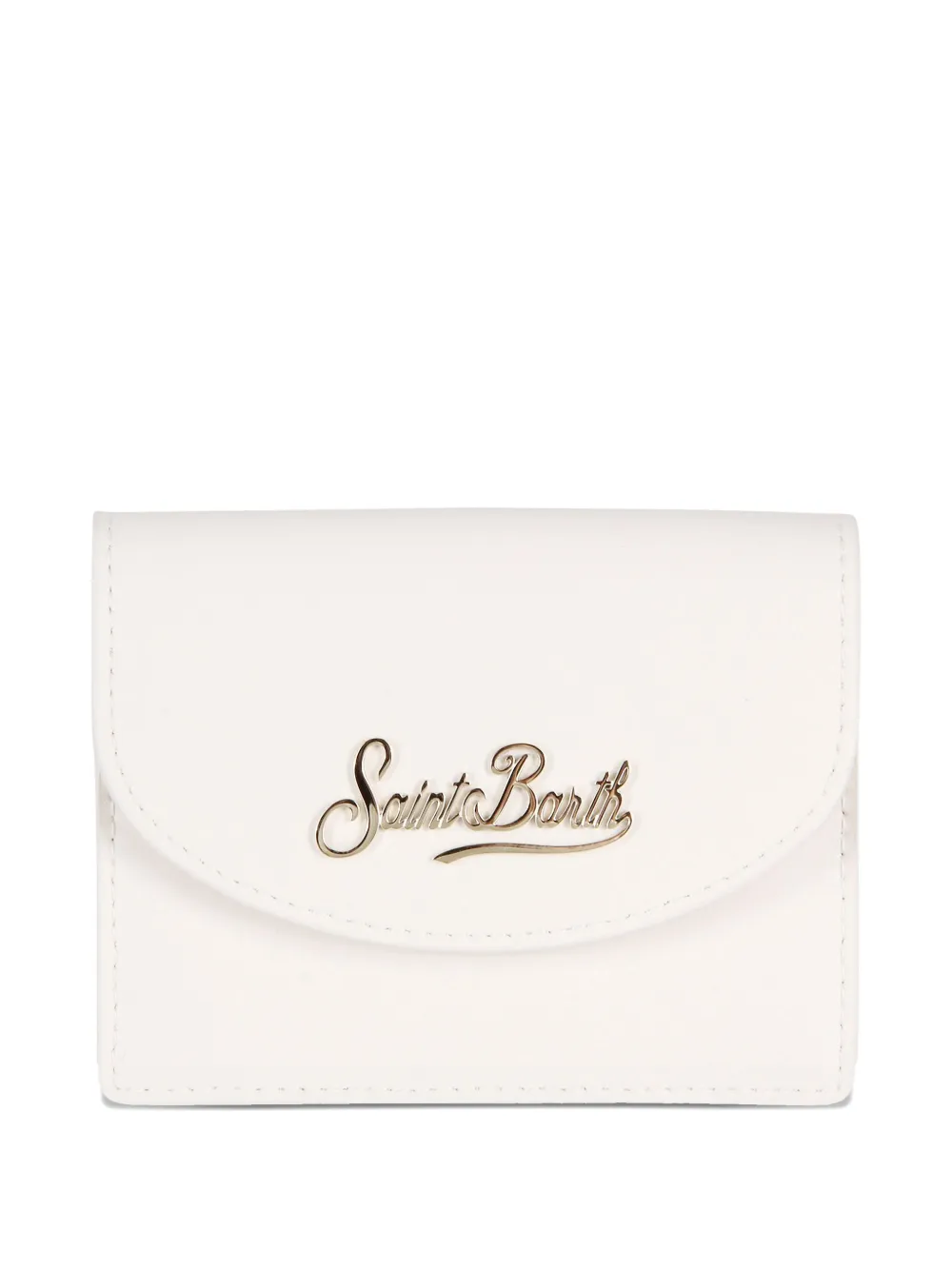 Mc2 Saint Barth Logo-lettering Cardholder In White