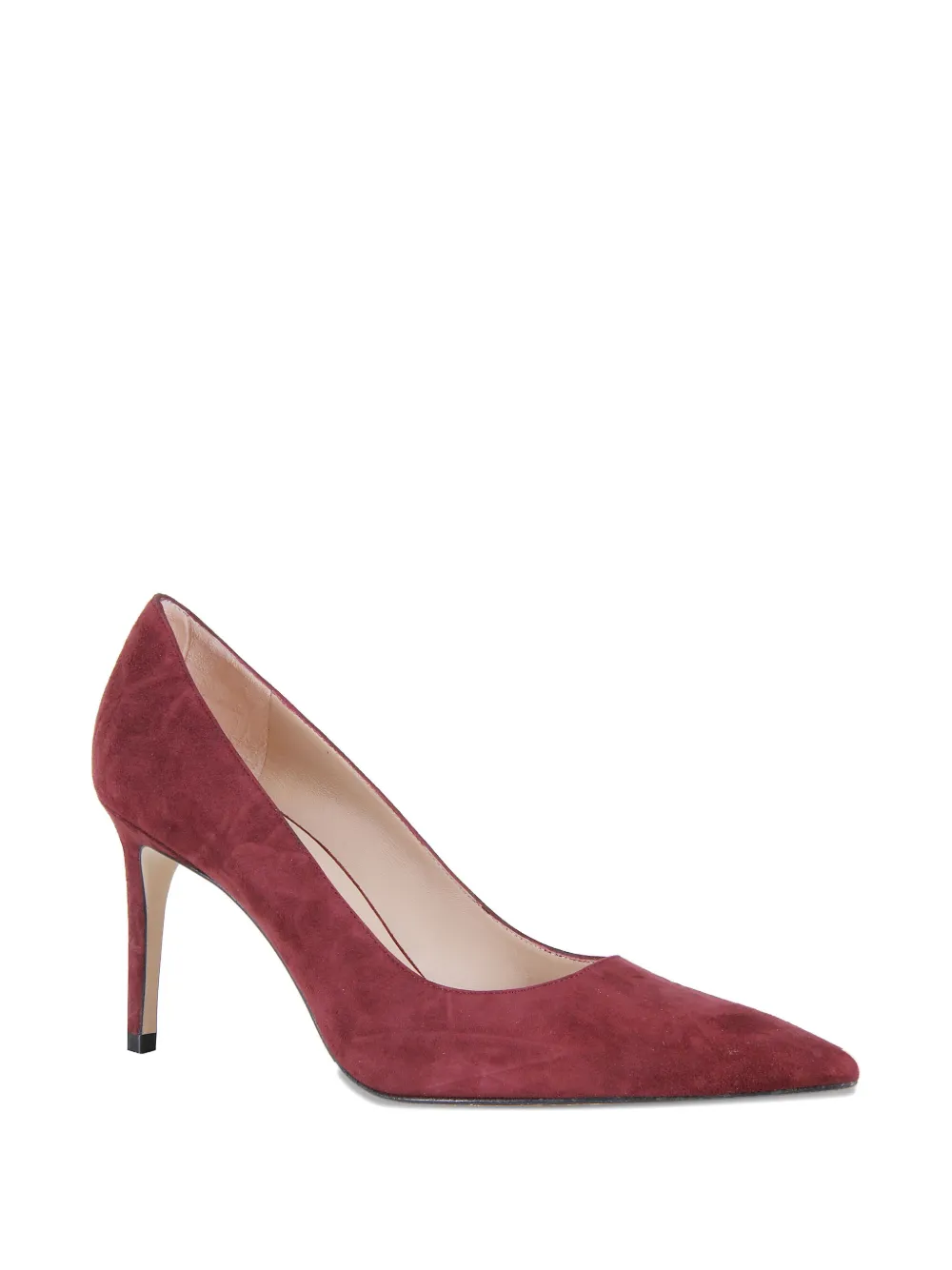 Stuart Weitzman 85mm pointed-toe heeled pumps Rood