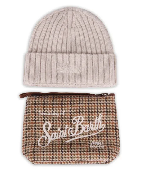 MC2 Saint Barth Christmas Box beanie hat and clutch bag set