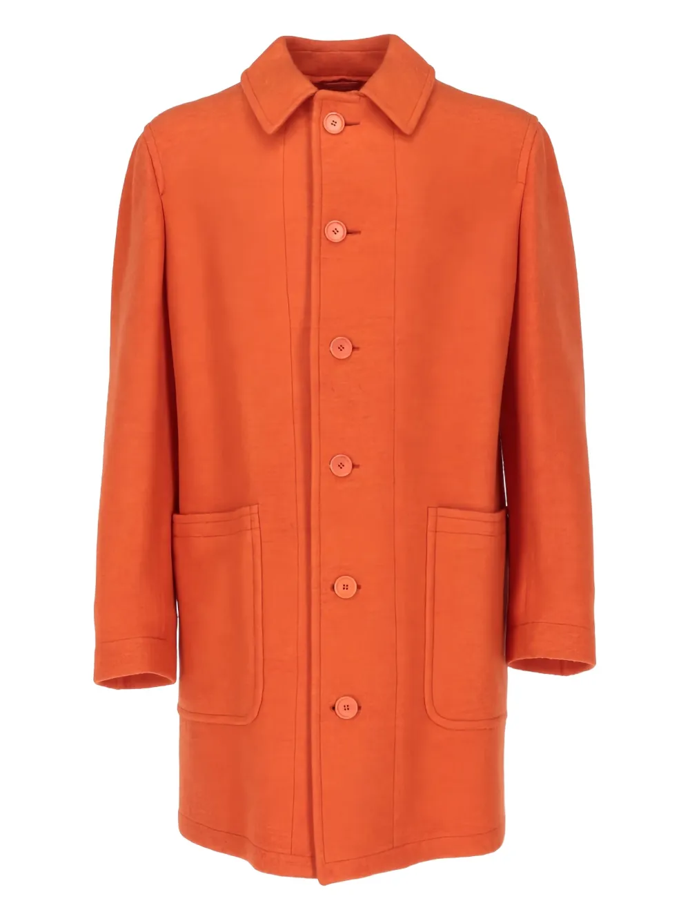 Romeo Gigli Pre-Owned 1990s single-breasted coat | Orange | Image 1