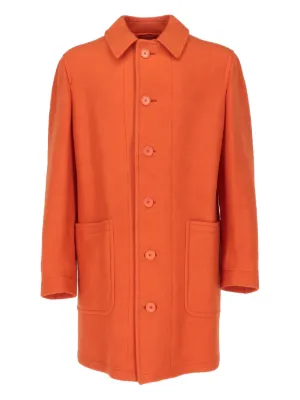 Romeo Gigli Pre-Owned 1990s single-breasted Coat | Orange