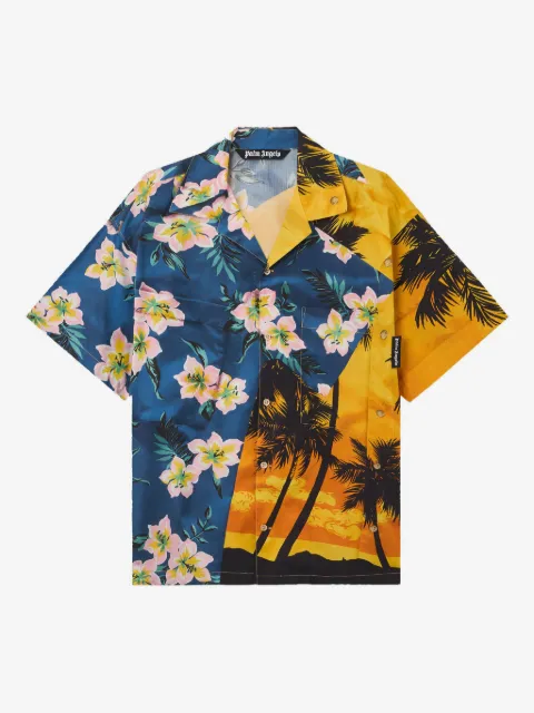 Palm Angels floral sunset short-sleeve shirt