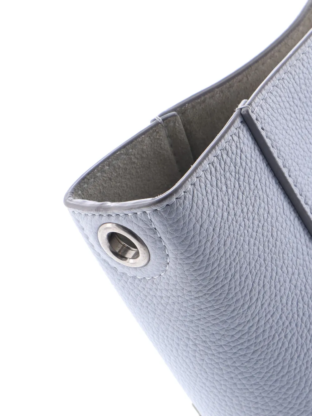 Pre-owned Celine Sangle Seau Bag Calfskin Small Shoulder Bag In Gray