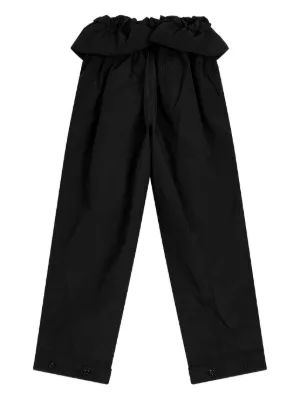 Open YY rolled-waist Velour Cargo Pants | Brown | FARFETCH HK