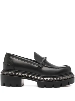 Alexander Wang チャンキーソール レザーローファー | ブラック