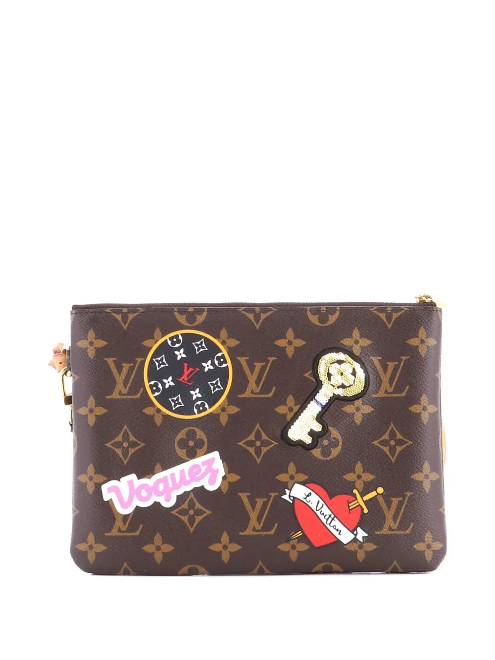 Louis Vuitton Pre-Owned City Pouch Limited Edition Patches Monogram Canvas clutch bag | Pre-Owned | Image 2