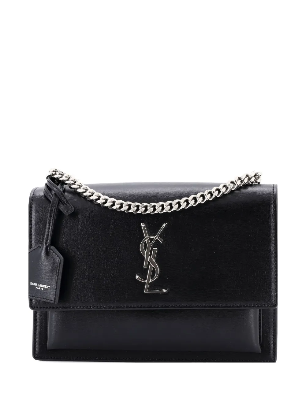 Saint Laurent Pre-Owned Sunset Leather Medium crossbody bag - ブラック