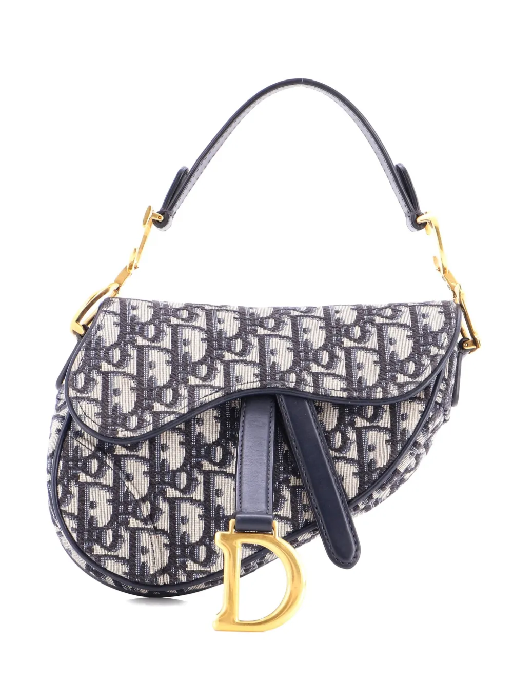 Christian Dior Pre-Owned Saddle Handbag Oblique Canvas Mini shoulder