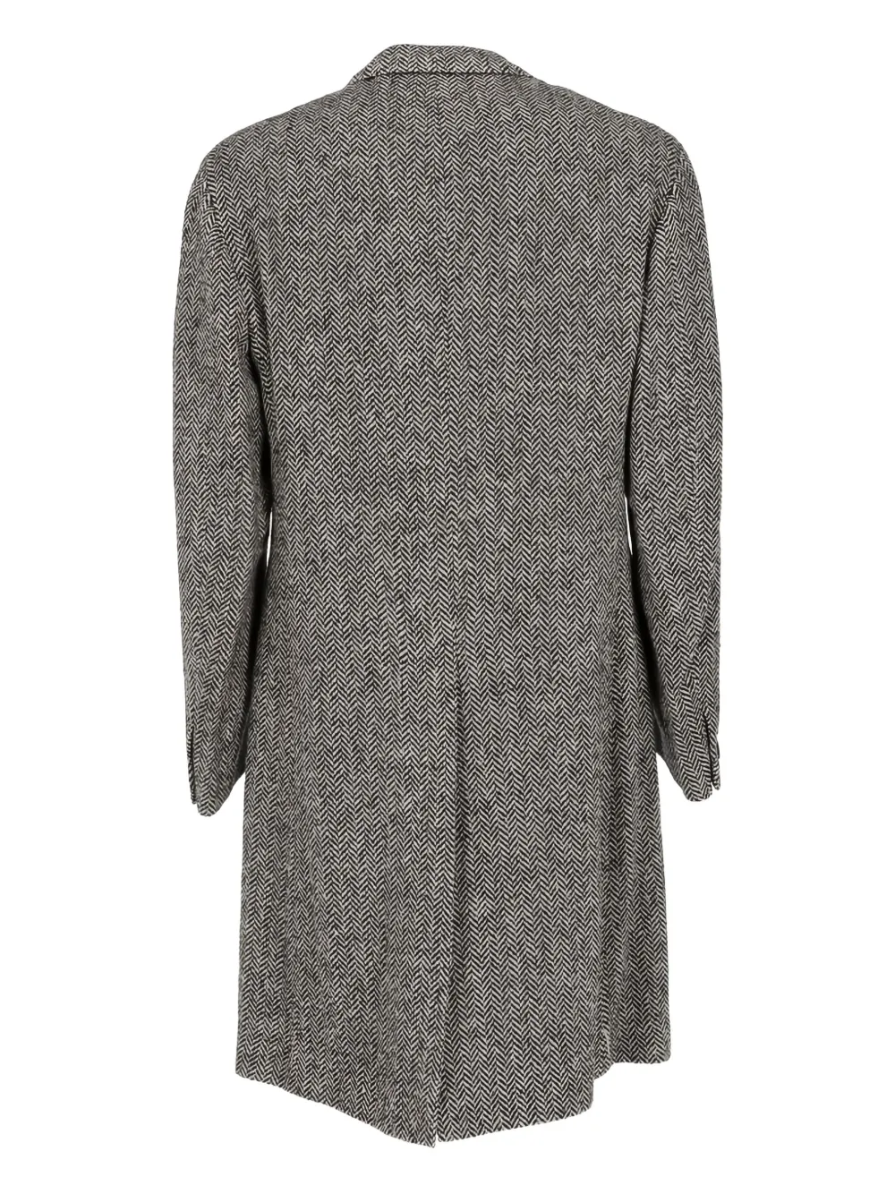 Romeo Gigli Pre-Owned 1990s herringbone-pattern coat | Image 2