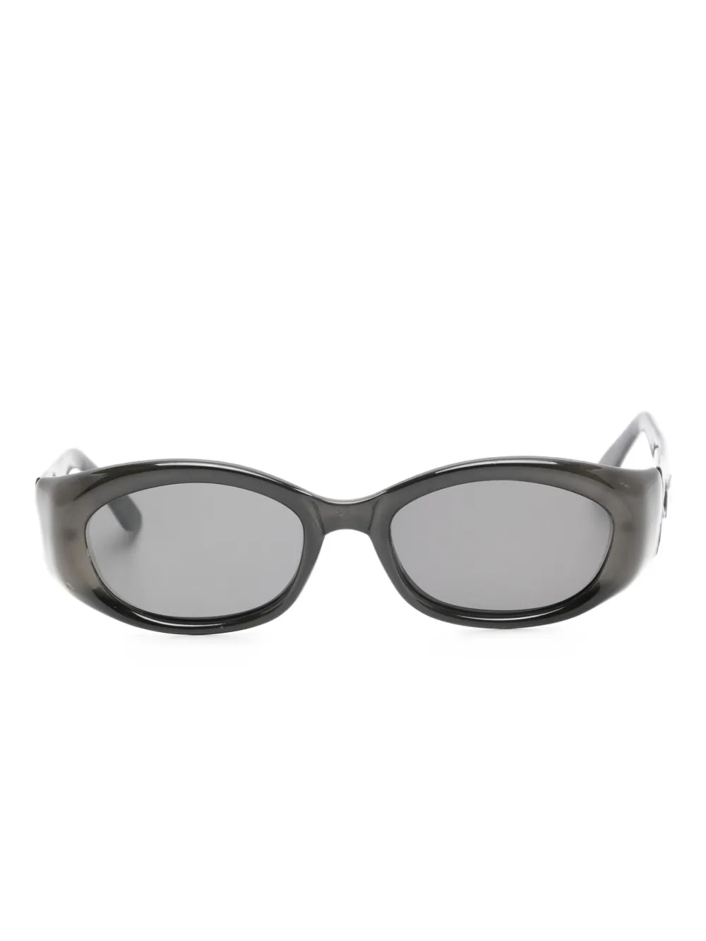 Gucci Pre-Owned oval-frame sunglasses | Grey | Image 1