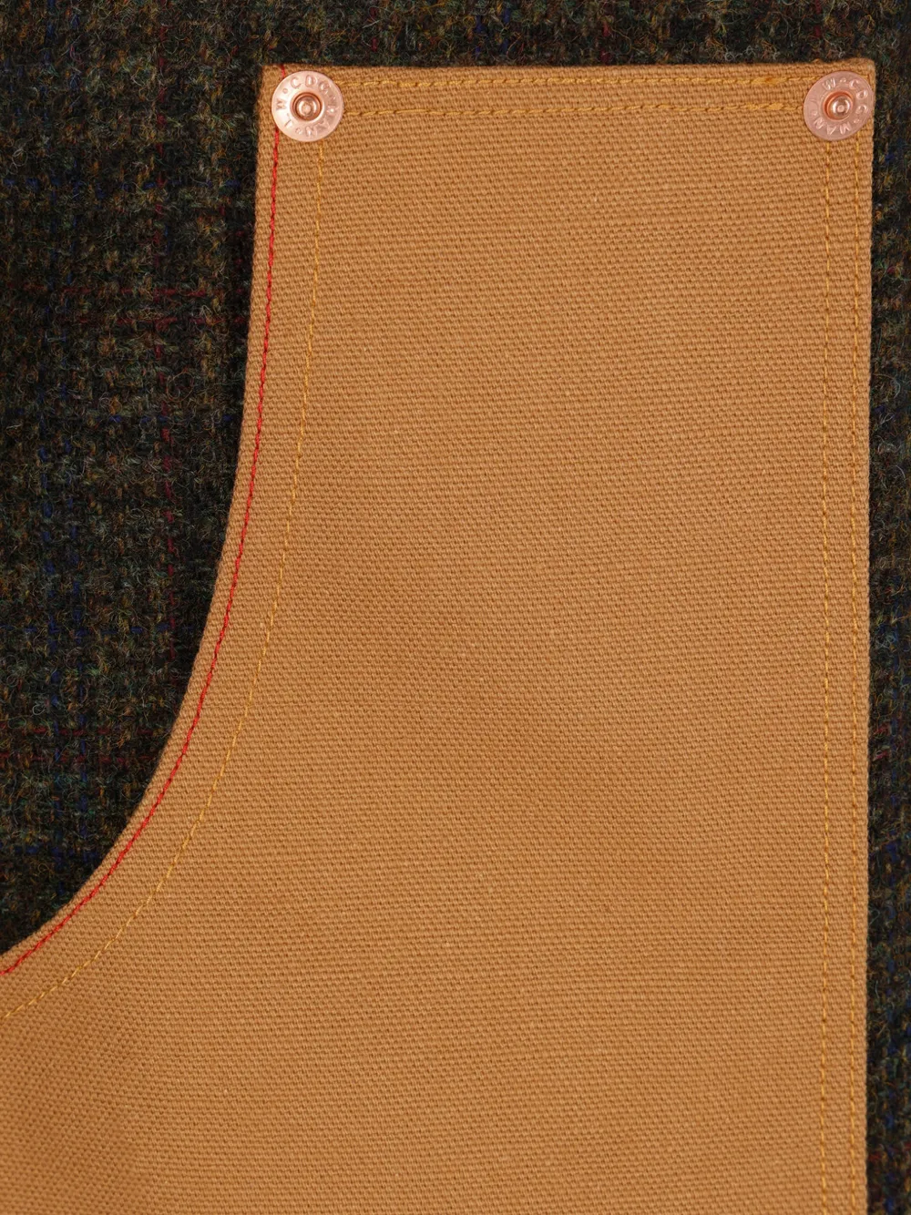 Junya Watanabe MAN corduroy-collar patchwork jacket Bruin