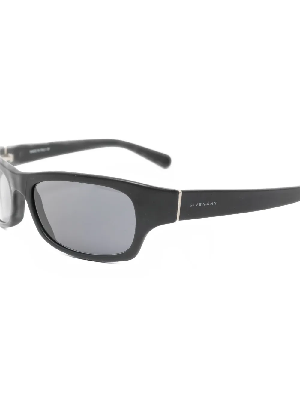 Givenchy Pre-Owned Zonnebril met rechthoekig montuur Zwart