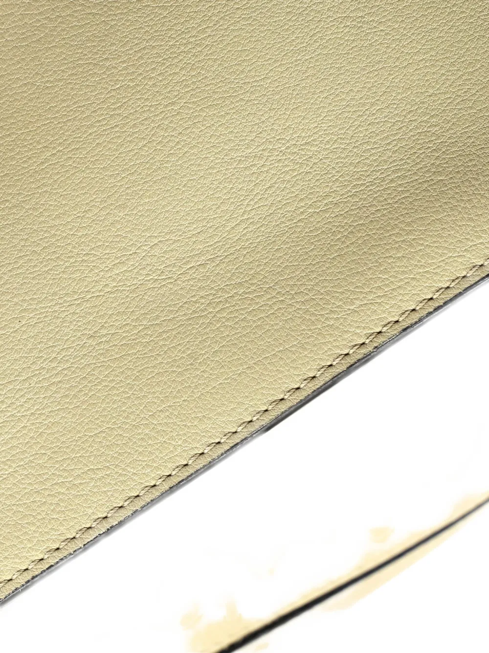 Pre-owned Loewe Puzzle Bag Leather Large Satchel In Neutral