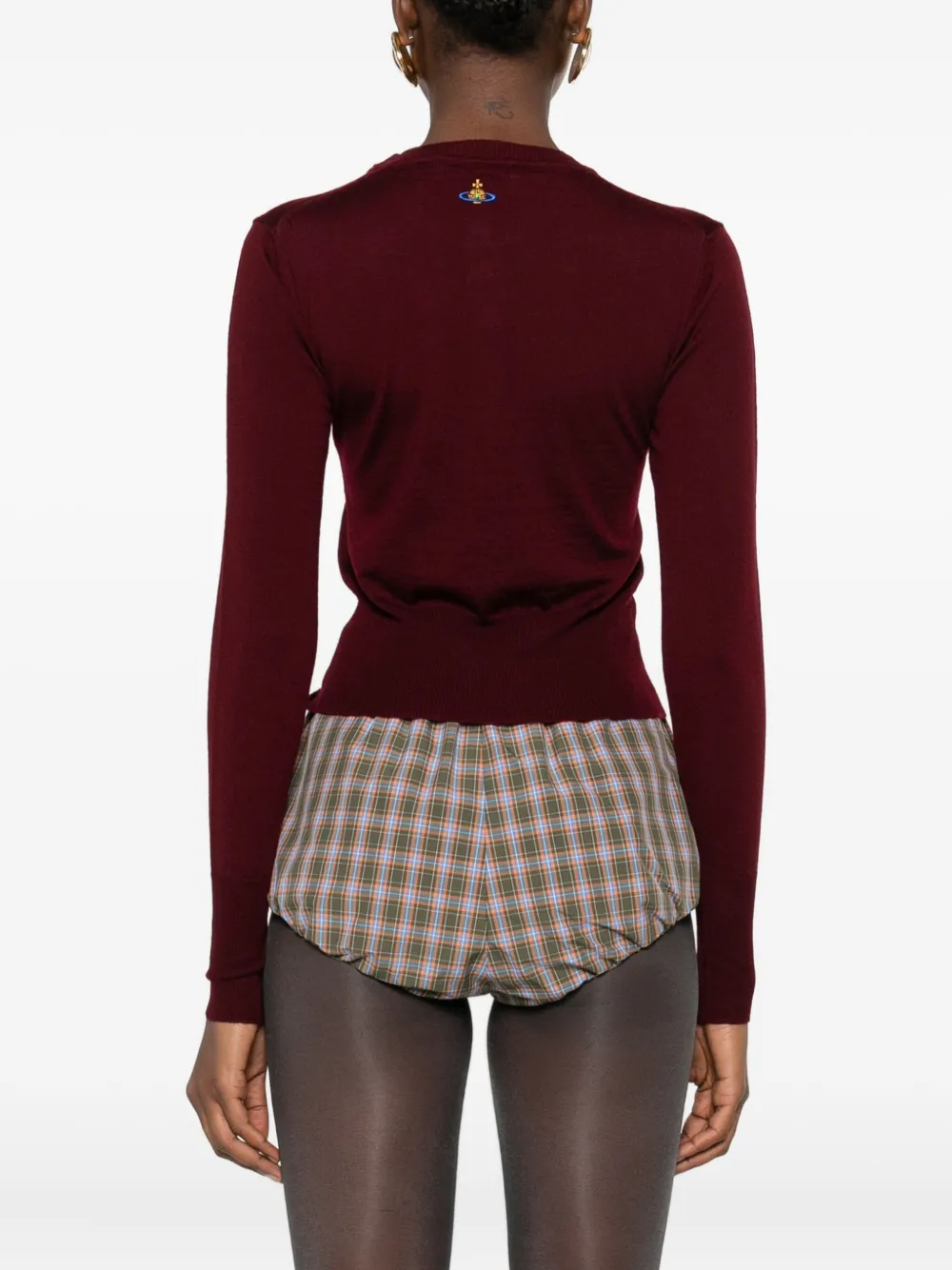 Vivienne Westwood Tit trui met knoopdetail Rood