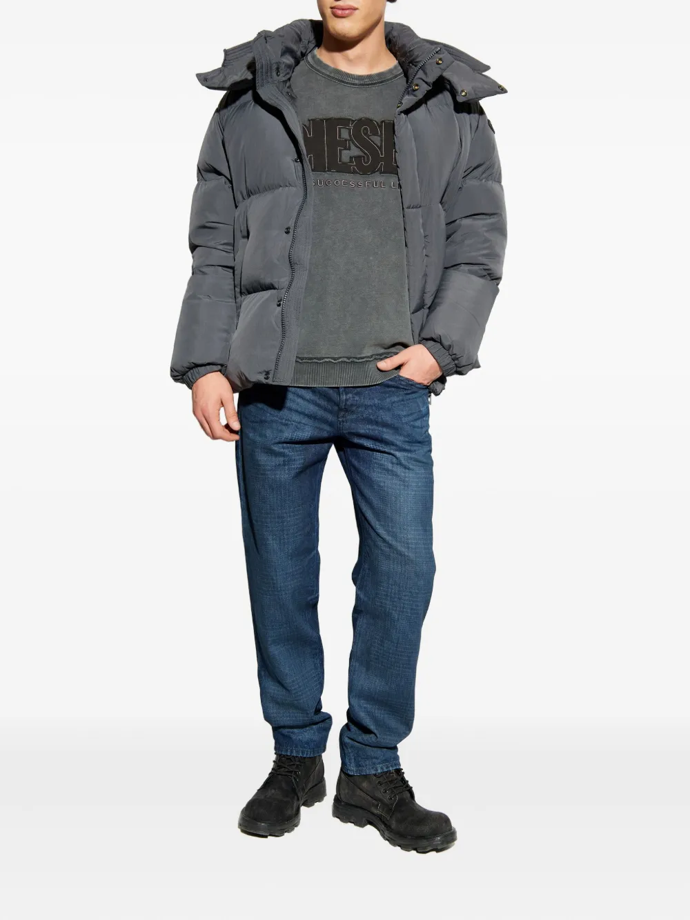 Diesel 2023 D-Finitive buttoned jeans - Blauw