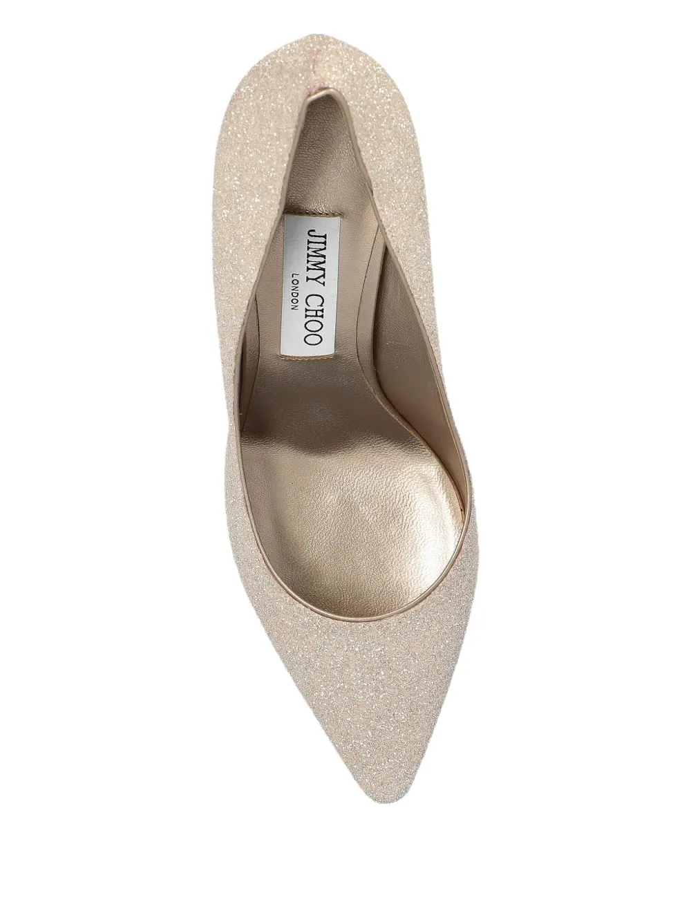 Jimmy Choo 85 mm Romy pumps met puntige neus Beige