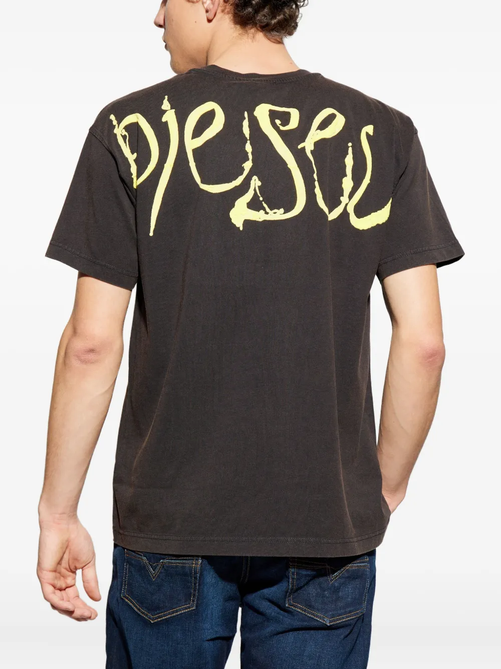 Diesel T-Norm V9 T-shirt met logo Zwart