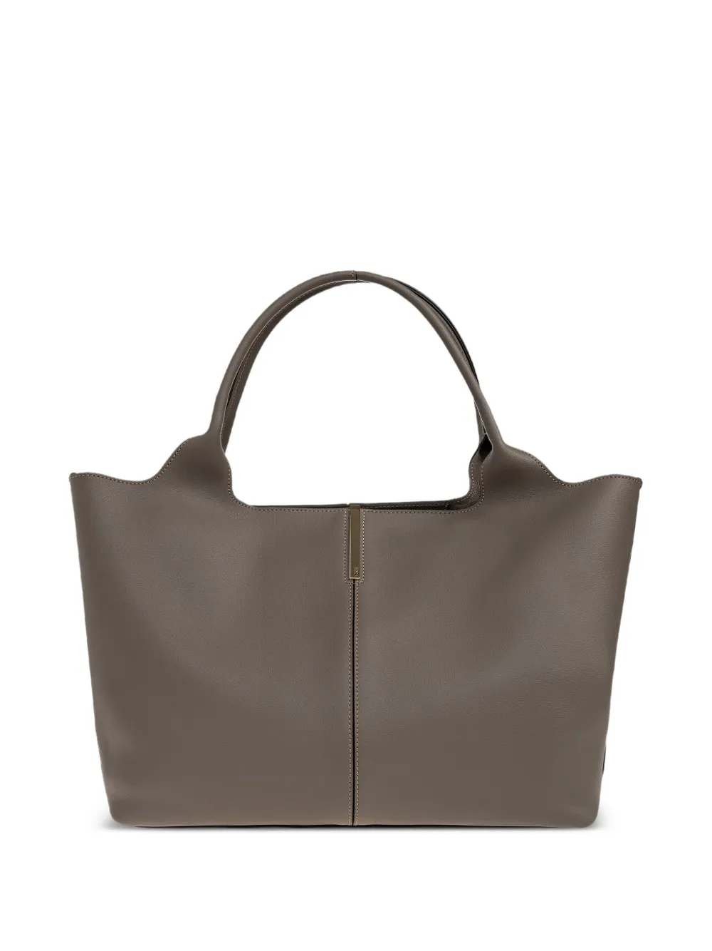 Tod's leather shopper bag - Grigio