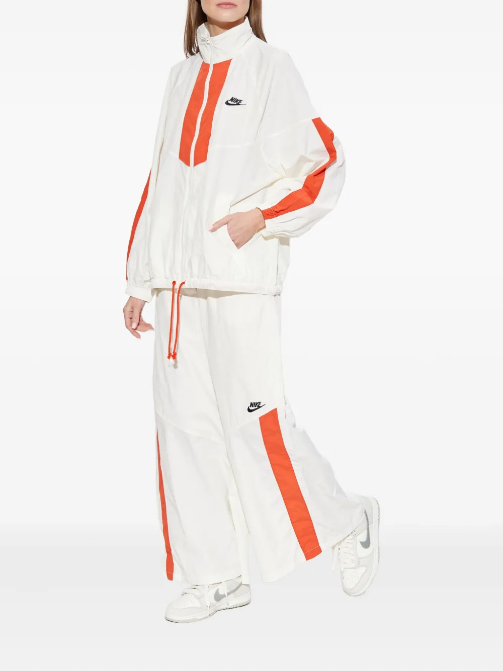 Nike logo-detail track pants - Beige