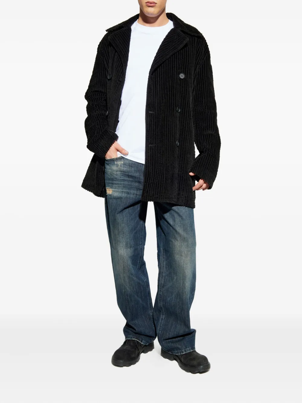 Diesel Miegor long-sleeve logo T-Shirt - Wit