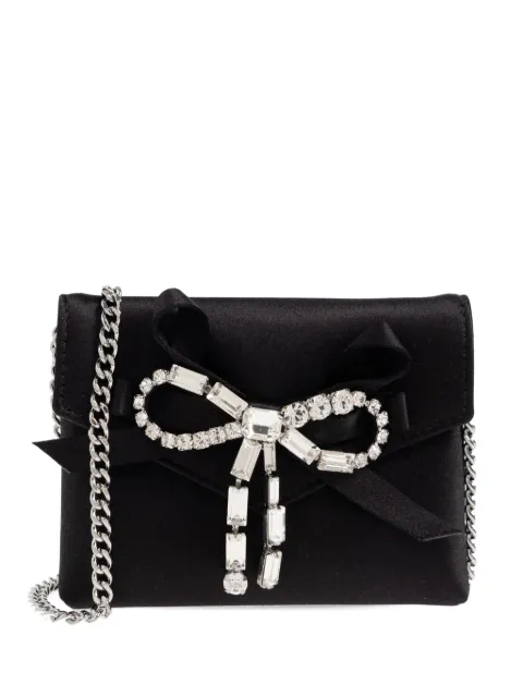 Jimmy Choo bow chain clutch bag
