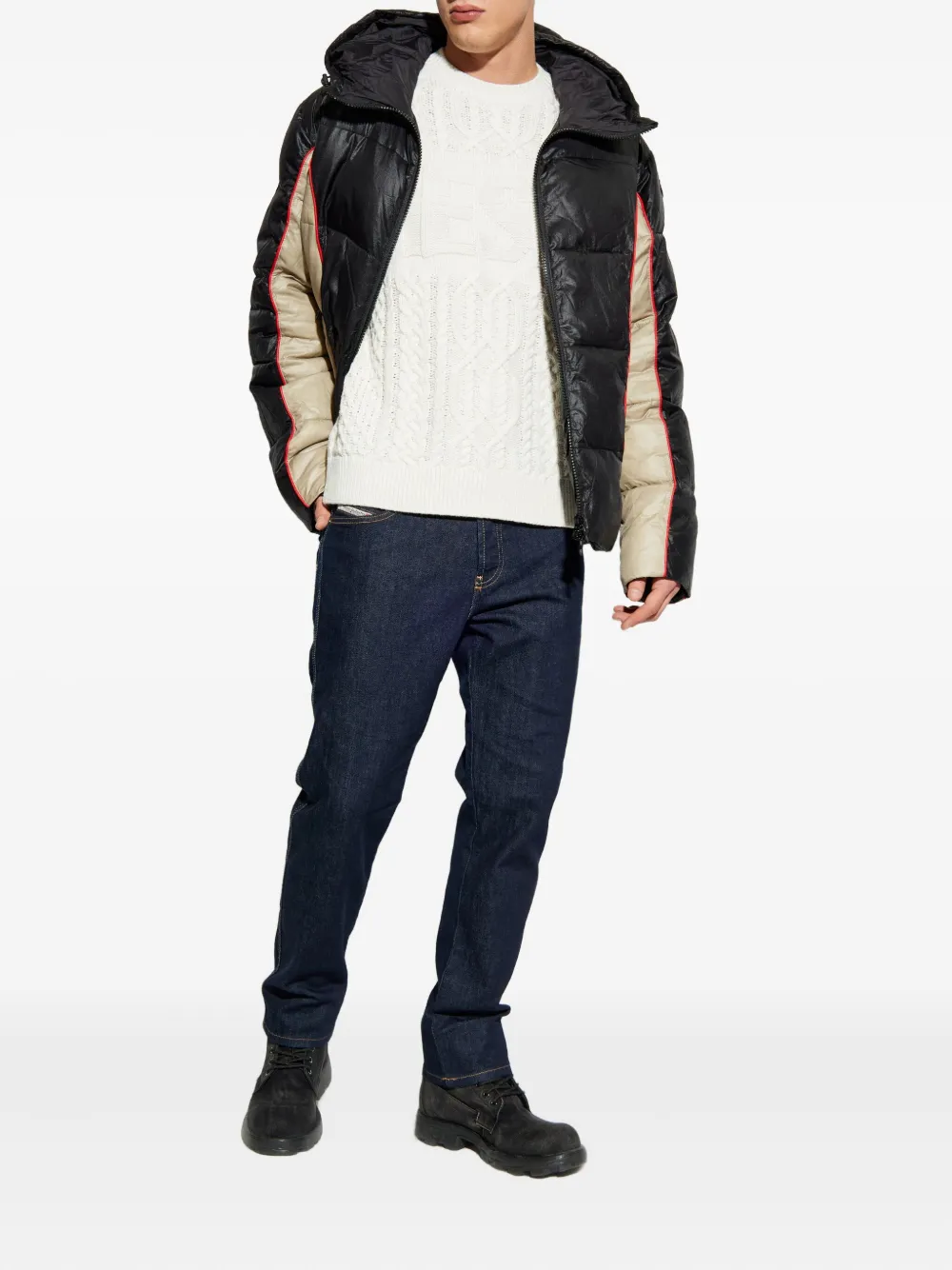 Diesel W-Ostend-Wrd hooded jacket | Down Jackets | Image 2
