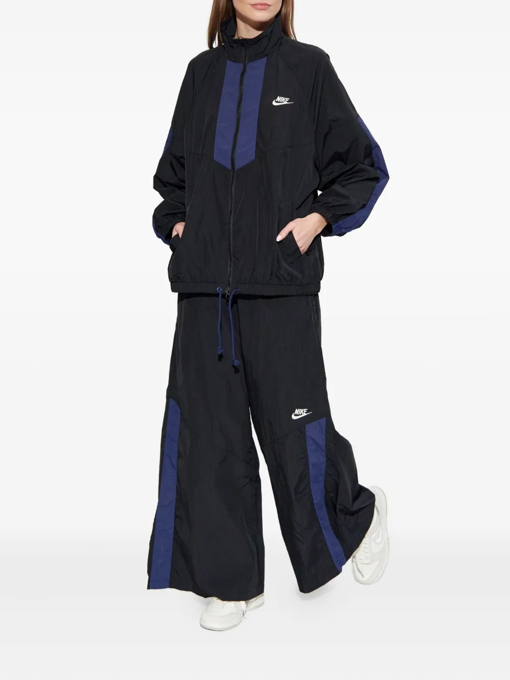 Nike logo-detail track pants - Zwart