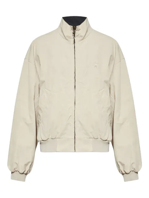 Balenciaga logo-embroidered bomber jacket