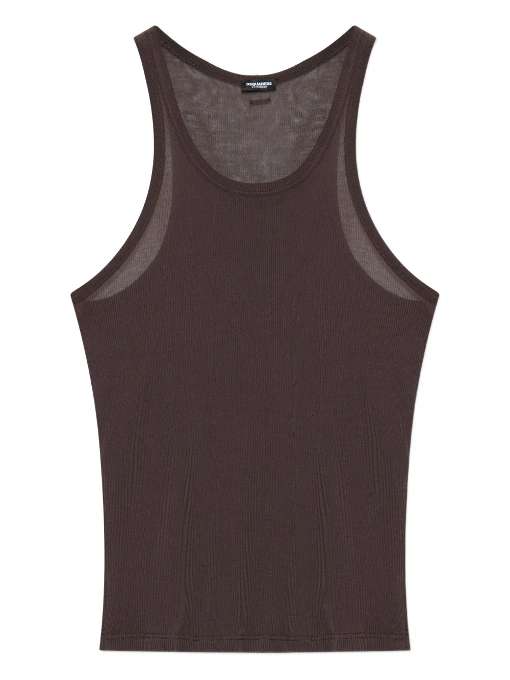DSQUARED2 ribbed tank top | Brown | Image 1