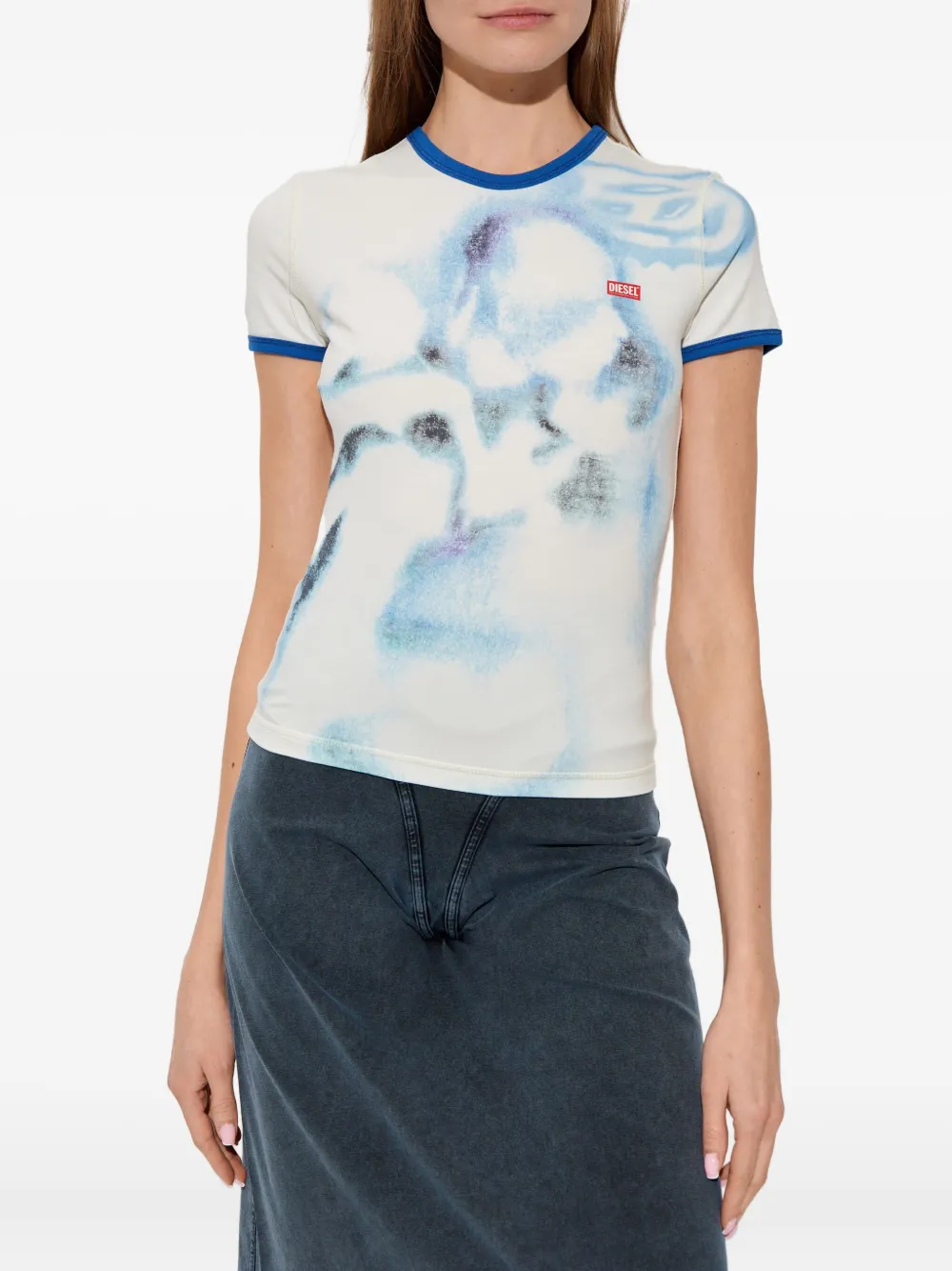 Diesel T-Uncuties T-shirt met grafische print Wit