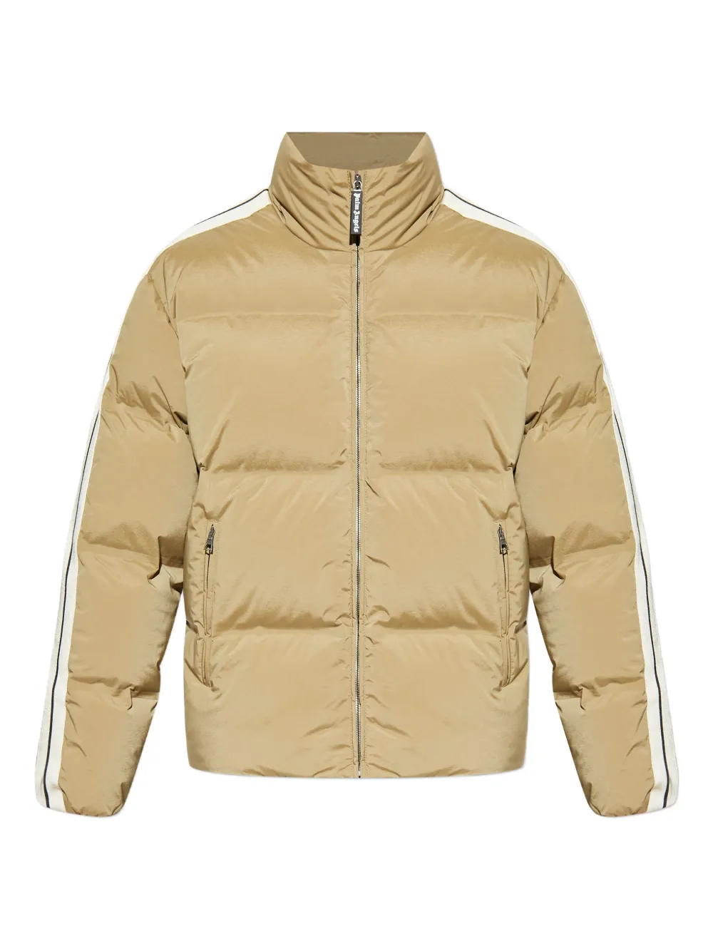 Palm Angels stripe-detail zip jacket | Neutrals | Image 1
