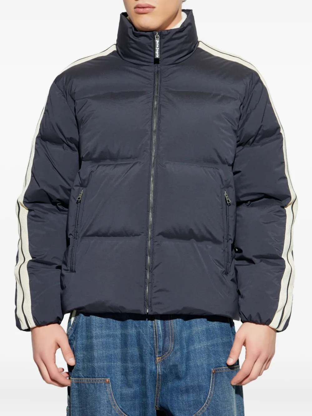 Palm Angels Jack met rits en streepdetail Grijs