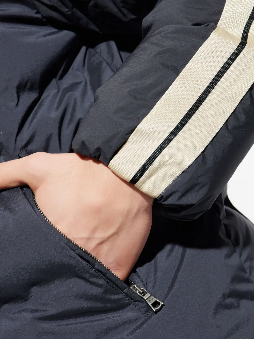 Palm Angels Jack met rits en streepdetail Grijs