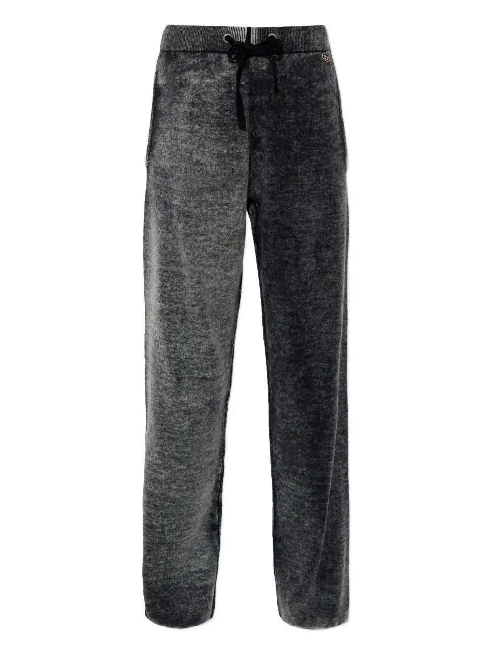 Diesel M-honorine Drawstring-fastening Track Pants In Gray