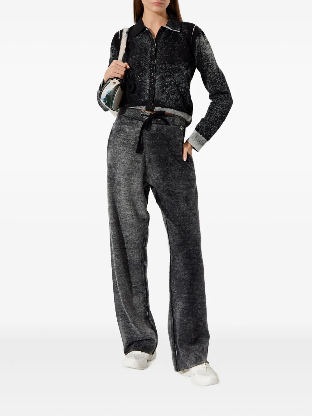 Diesel M-Honorine drawstring-fastening track pants - Grijs