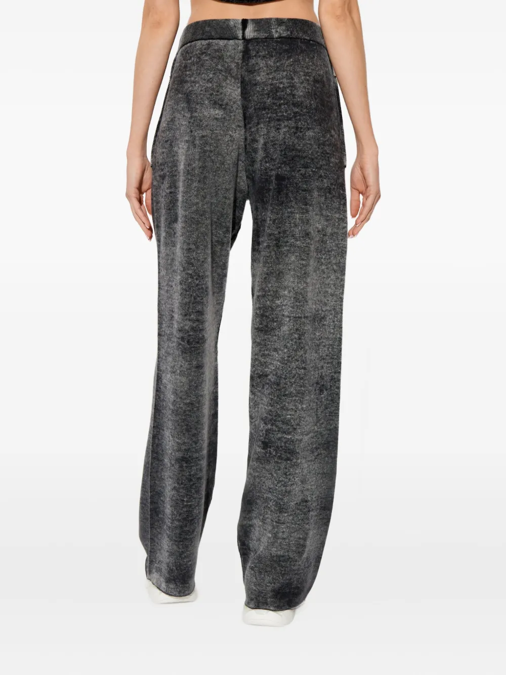 Diesel M-honorine Drawstring-fastening Track Pants In Gray